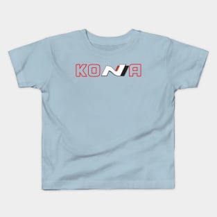 Kona N transparent (Bigger) red Kids T-Shirt